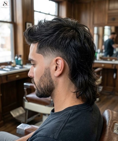 _Low Taper Fade with Mullet