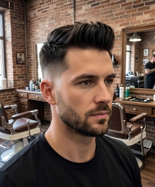 Low Taper Fade with Quiff