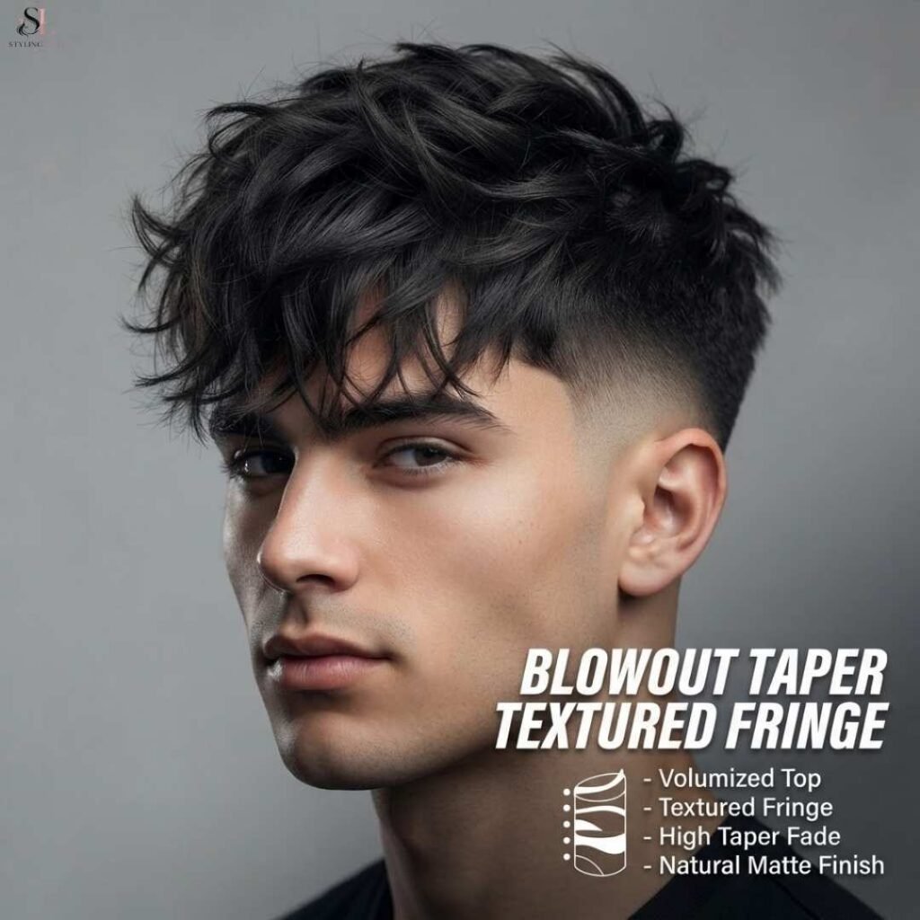 What Is a Blowout Taper Textured Fringe