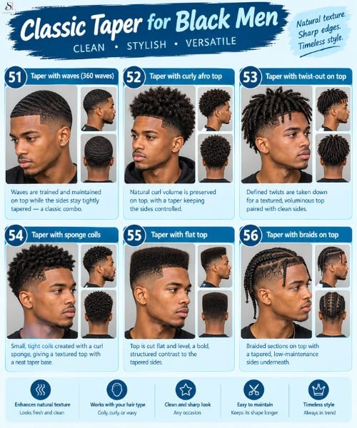 Classic taper for Black men