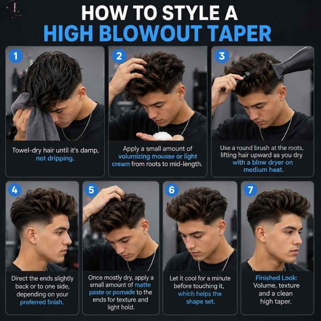 How Do You Style a High Blowout Taper