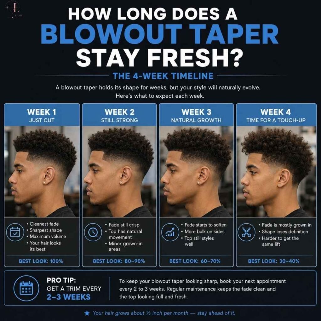 How Long Does a Blowout Taper Stay Fresh The 4-Week Timeline