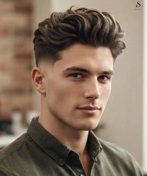 _Mid Taper Fade with Blow Back
