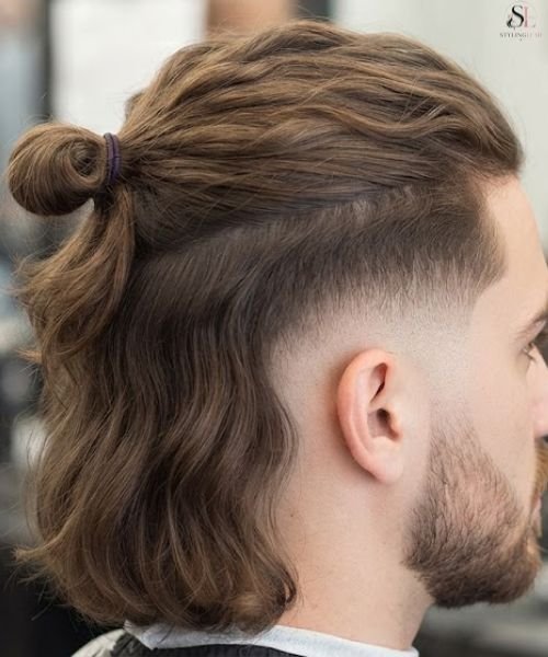 _Mid Taper Fade with Half-Up Style