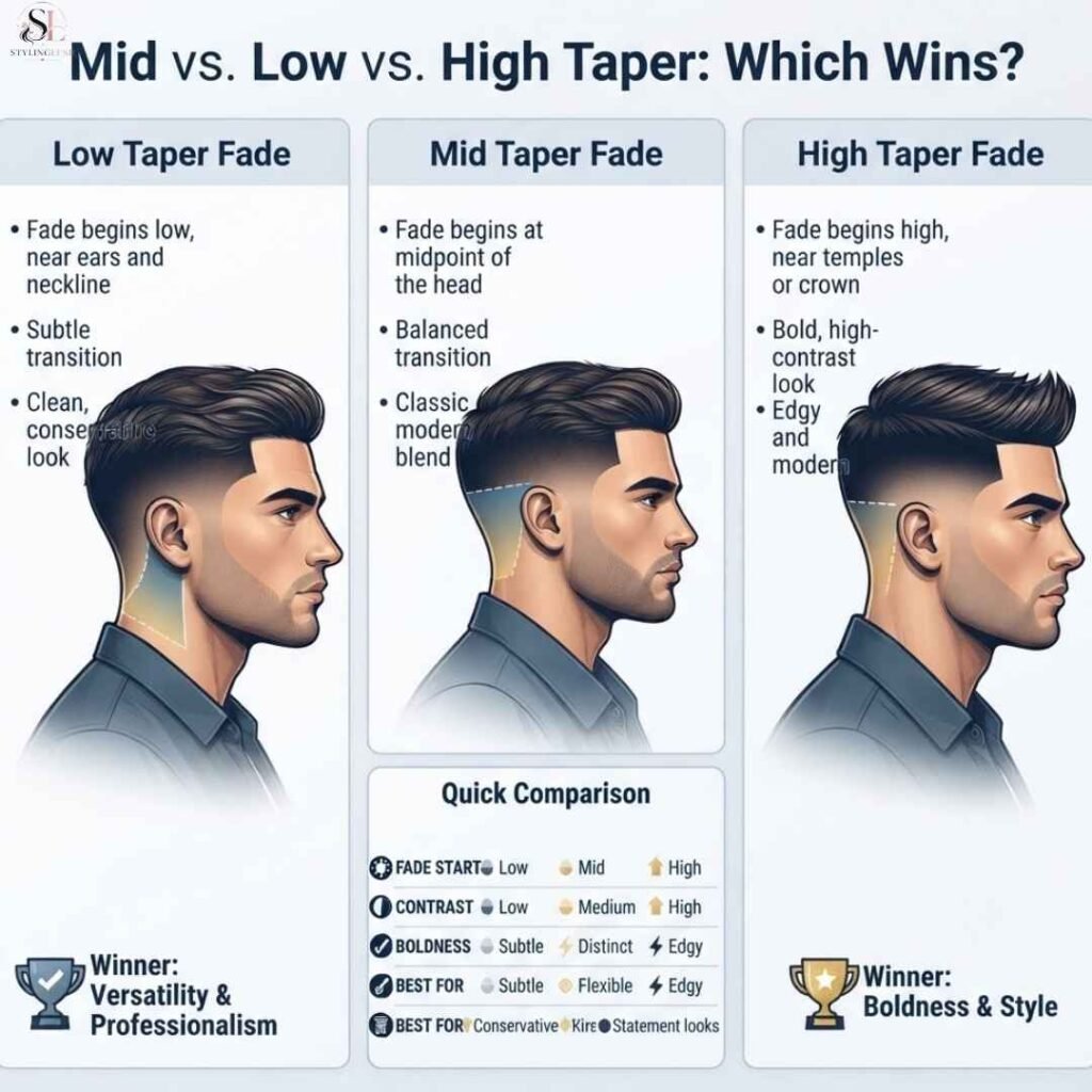 Mid vs. Low vs. High Taper Which Wins