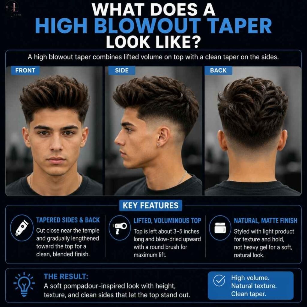 What Does a High Blowout Taper Look Like