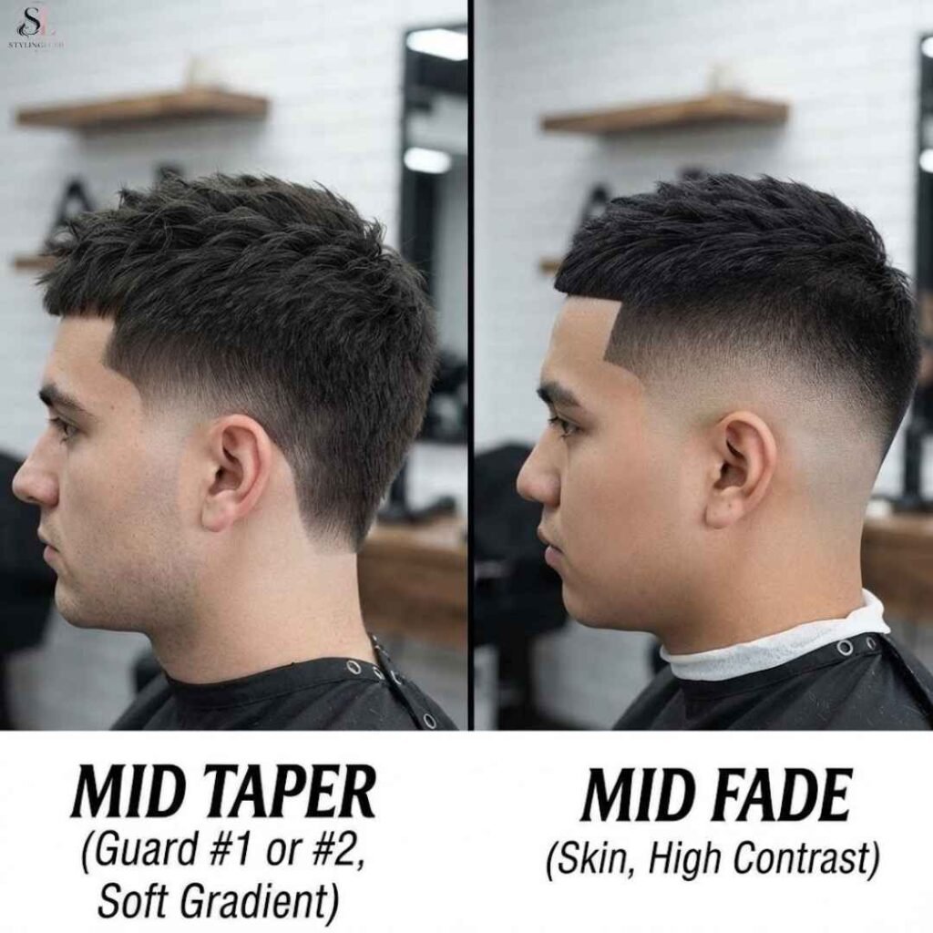 What Is a Mid Taper (and How Is It Different from a Mid Fade)