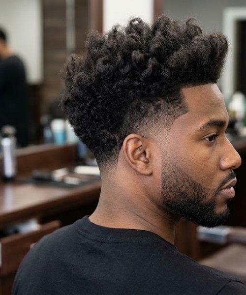 Blowout Low Taper Fade with Drop Fade