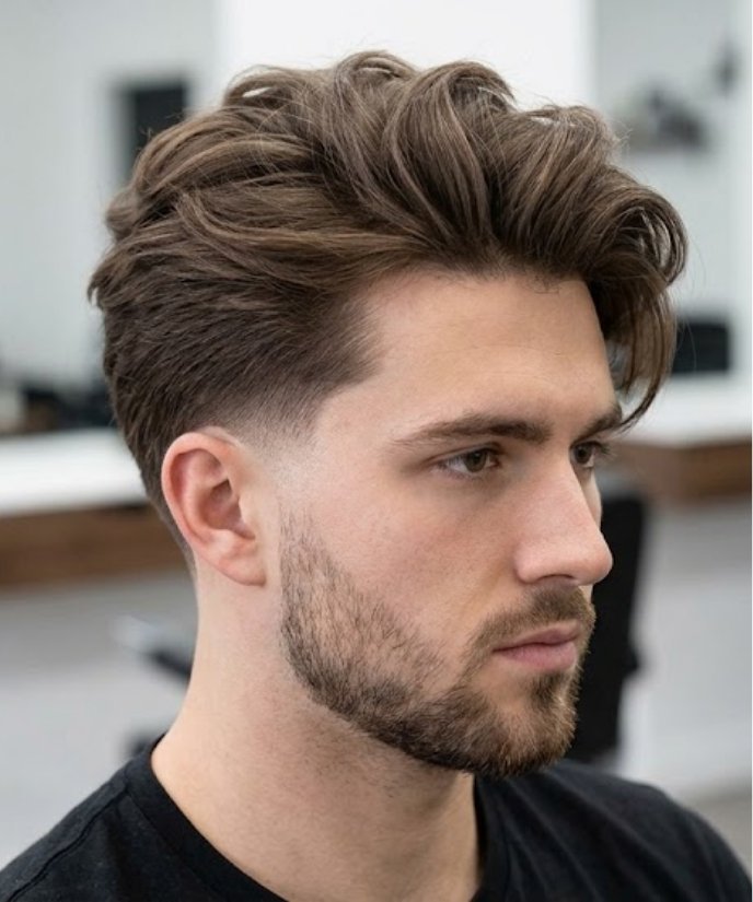 Grown-Out Longer Top Low Taper Blowout