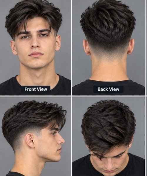 _Long Top Mid Taper Fade Straight Hair