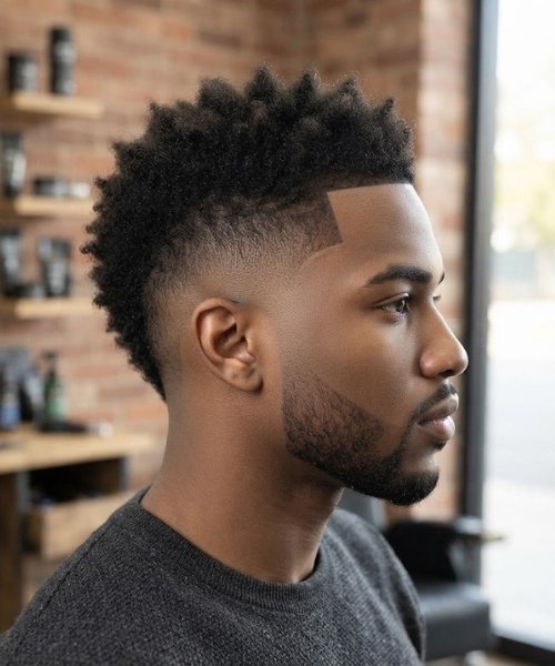 Low Taper Fade Frohawk
