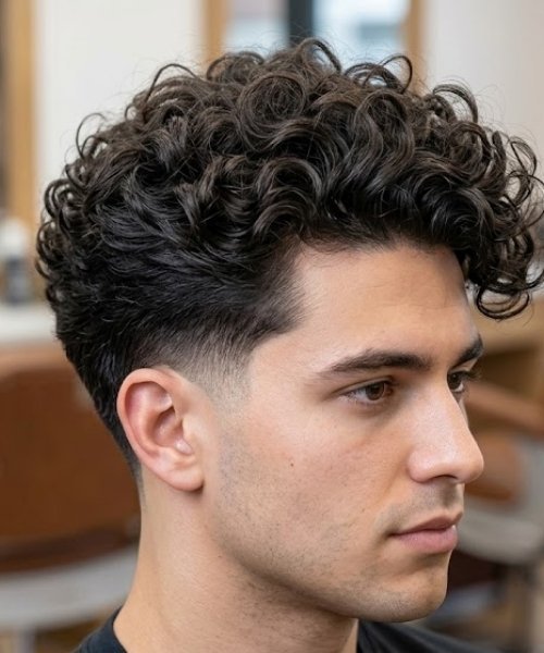 Low Taper Fade with Natural Volume