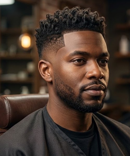 Mid Taper Fade Black Male