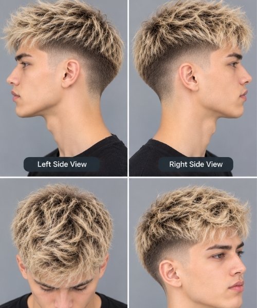Mid Taper Fade Blonde