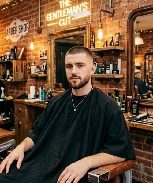 Mid Taper Fade Buzz Cut