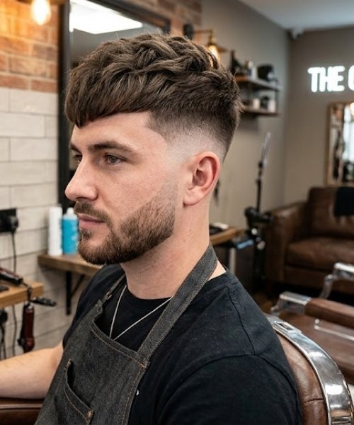 _Mid Taper Fade French Crop