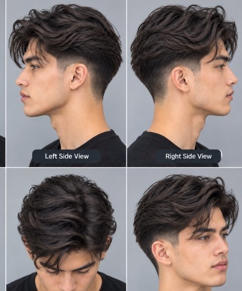 Mid Taper Fade Long Hair