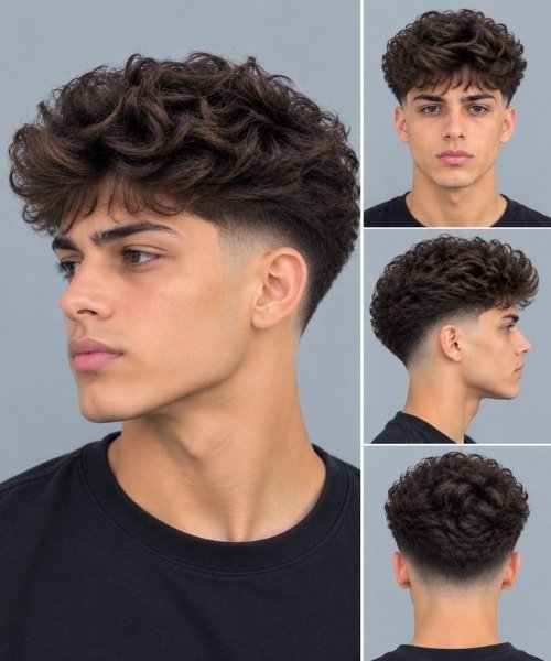 Tapered Blowout with Low Skin Fade